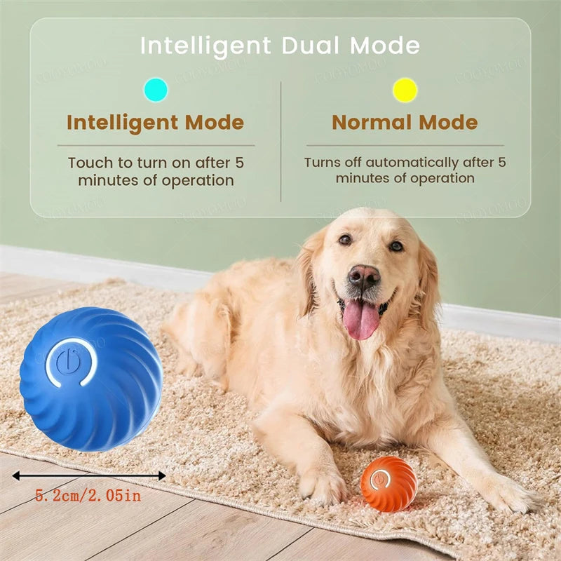 Smart Dog Toy Ball Electronic Interactive Pet Toy Moving Ball USB Automatic Moving Bouncing Ball