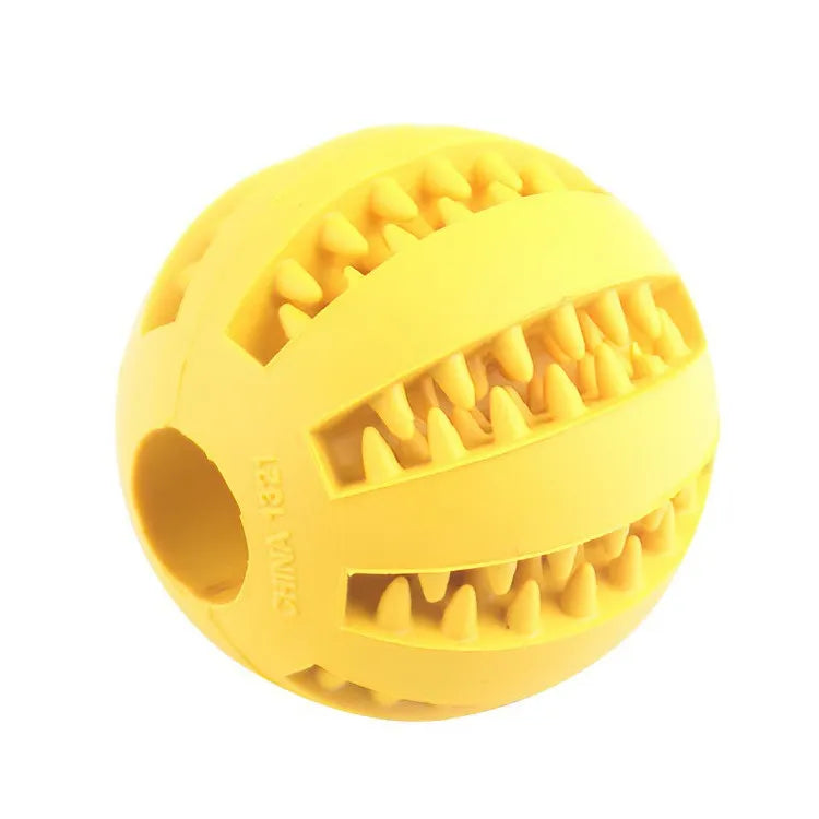 Dog Toy Ball, Nontoxic Bite Resistant Toy Ball for Pets. Including Dogs and Puppies. Pet Food, Treat Feeder, Chew Tooth Cleaning Ball.