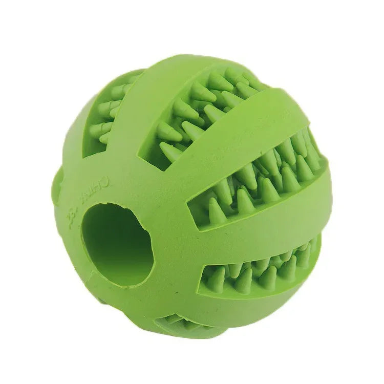 Dog Toy Ball, Nontoxic Bite Resistant Toy Ball for Pets. Including Dogs and Puppies. Pet Food, Treat Feeder, Chew Tooth Cleaning Ball.