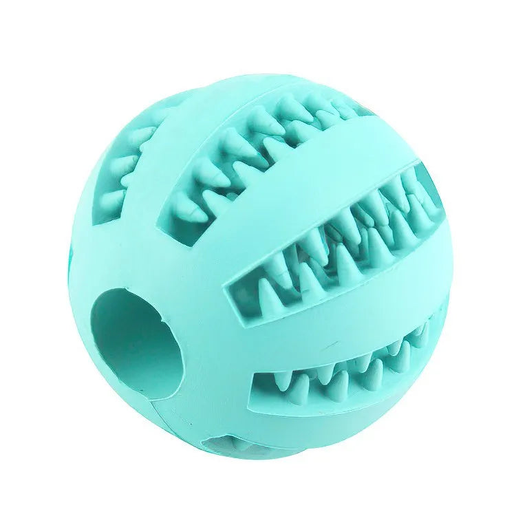 Dog Toy Ball, Nontoxic Bite Resistant Toy Ball for Pets. Including Dogs and Puppies. Pet Food, Treat Feeder, Chew Tooth Cleaning Ball.