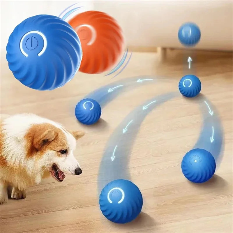 Smart Dog Toy Ball Electronic Interactive Pet Toy Moving Ball USB Automatic Moving Bouncing Ball