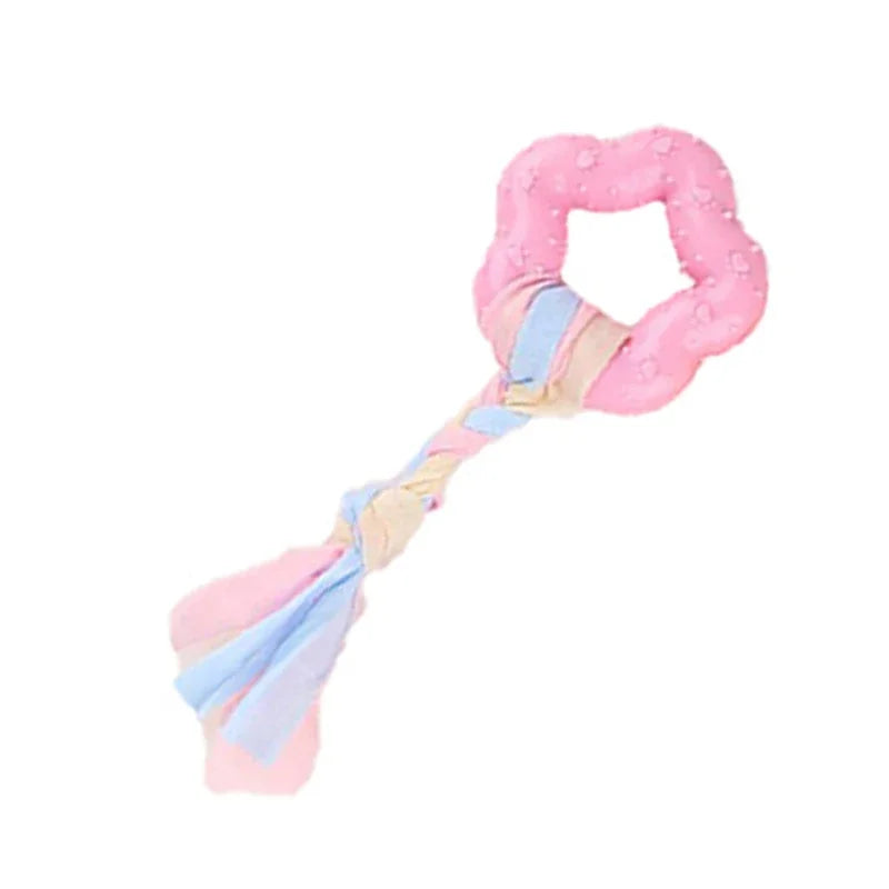 Chew Toys for Cleaning Teeth Pink Soft, 1 Count.