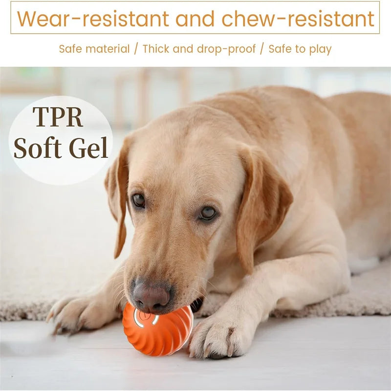 Smart Dog Toy Ball Electronic Interactive Pet Toy Moving Ball USB Automatic Moving Bouncing Ball