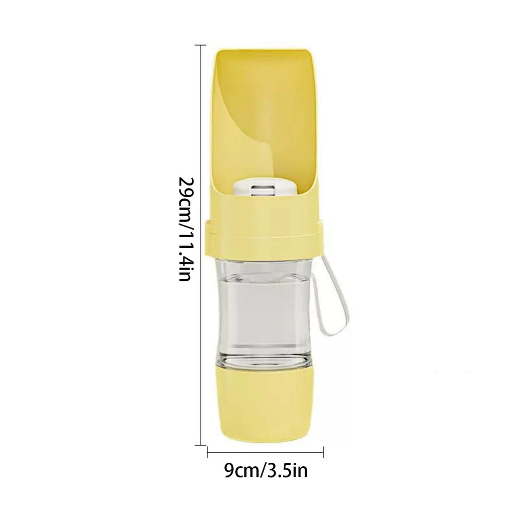 On-the-Go Hydration Bottle for Dogs, Puppies, Pets. Travel with Mess Free-Free Walks.