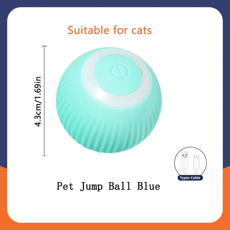 Smart Dog Toy Ball Electronic Interactive Pet Toy Moving Ball USB Automatic Moving Bouncing Ball