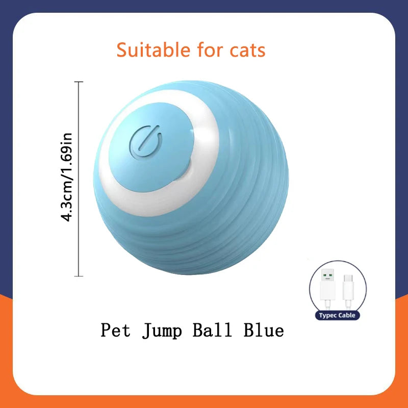 Smart Dog Toy Ball Electronic Interactive Pet Toy Moving Ball USB Automatic Moving Bouncing Ball