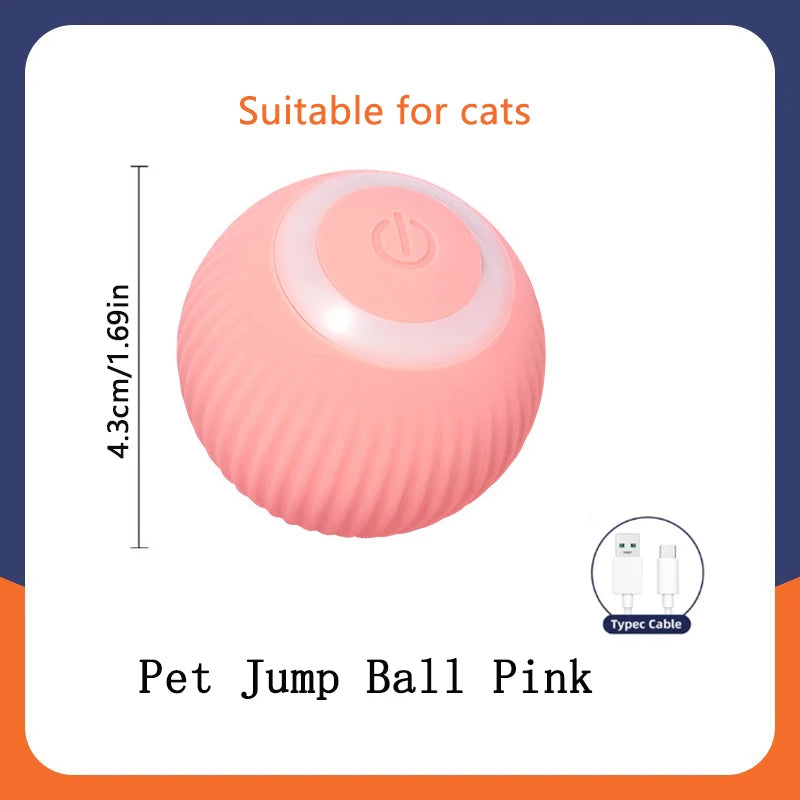 Smart Dog Toy Ball Electronic Interactive Pet Toy Moving Ball USB Automatic Moving Bouncing Ball