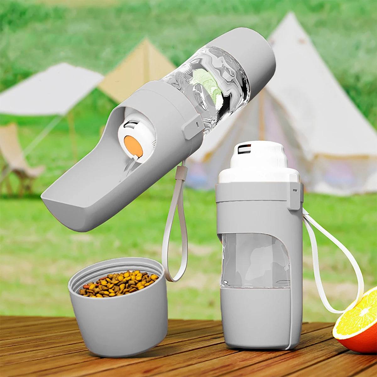 On-the-Go Hydration Bottle for Dogs, Puppies, Pets. Travel with Mess Free-Free Walks.