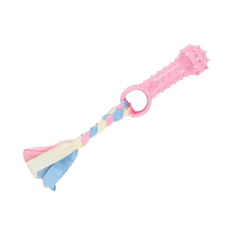 Chew Toys for Cleaning Teeth Pink Soft, 1 Count.