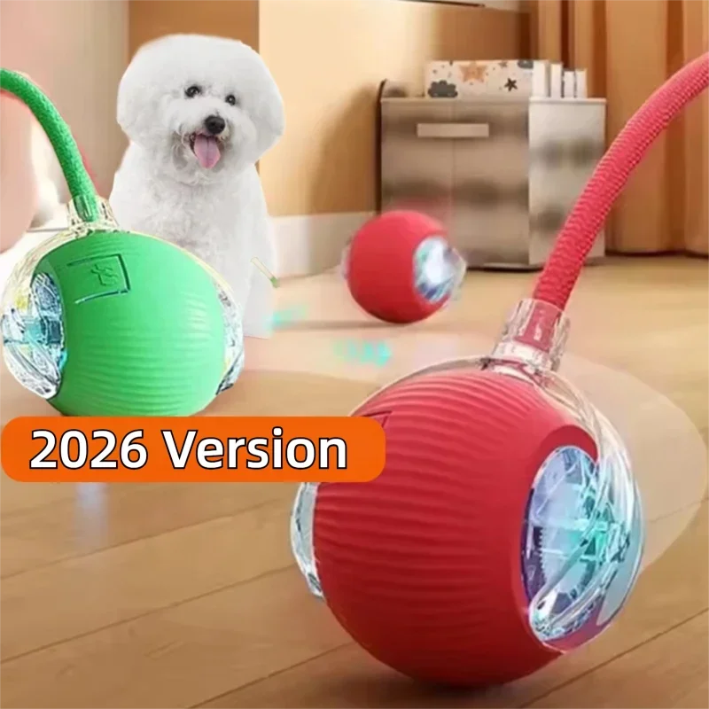 New and Improved Interactive Dog Ball Toy. Automatic Rolling Dog Ball Rechargeable,Smart Puppy Interactive Toy Balls for Dogs.