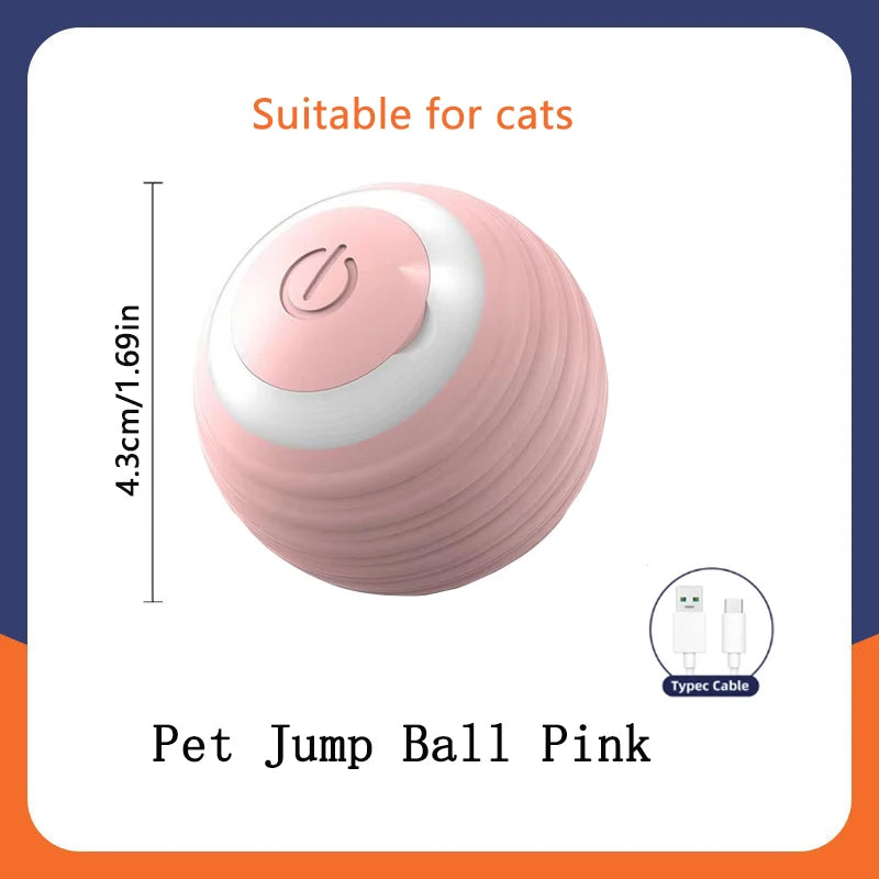 Smart Dog Toy Ball Electronic Interactive Pet Toy Moving Ball USB Automatic Moving Bouncing Ball