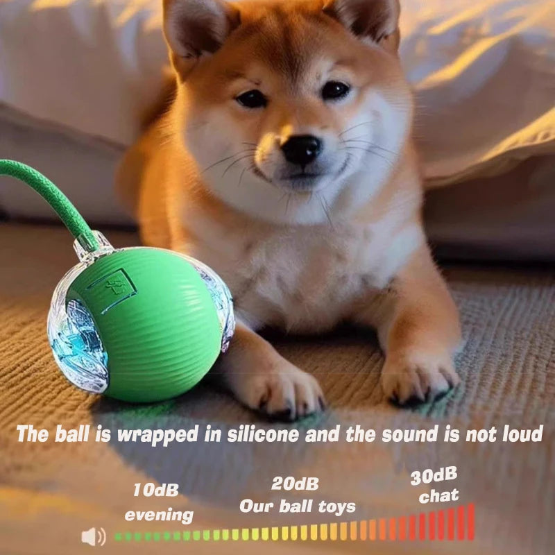 New and Improved Interactive Dog Ball Toy. Automatic Rolling Dog Ball Rechargeable,Smart Puppy Interactive Toy Balls for Dogs.