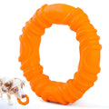 Toy Ring, Natural Rubber Dog Chew Toy for Tug, Fetch & Dental Support